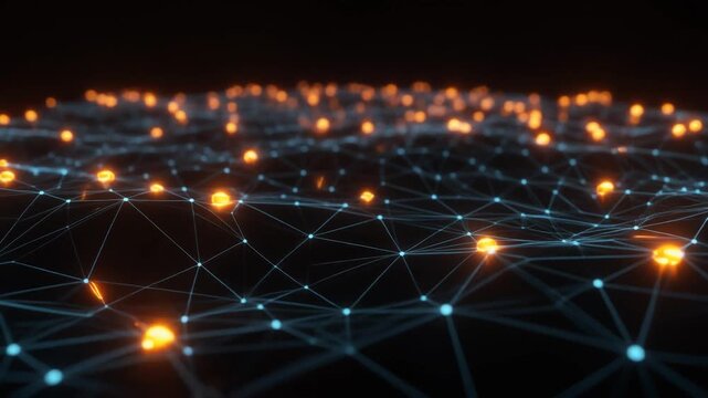 Smart Grid and Distributed Energy Network Technology Concept