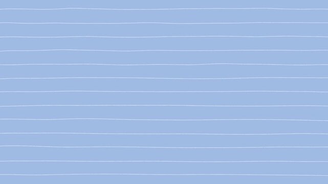 White Hand Drawn Line Stripe Pattern on Blue Background, Looping Motion Graphic Video