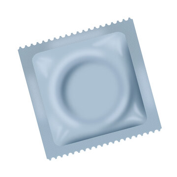 Single Condom in Square Foil Wrapper