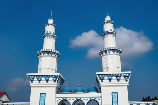 Minaret Of Masjid Agong Raja Hamidah , Batam, Indonesia