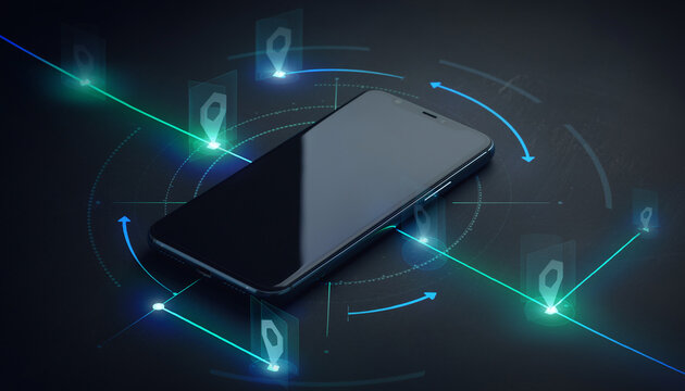 複数の位置情報を結ぶスマートフォンで表現した移動追跡とルート解析