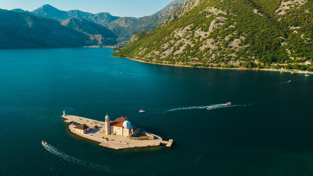 Our Lady of the Rocks Island in the Bay of Kotor near Perast