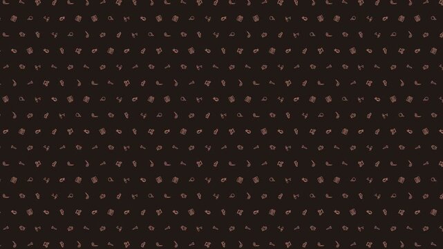Dark gold Golf Themed Pattern 4K 60FPS seamless Looping Video Background