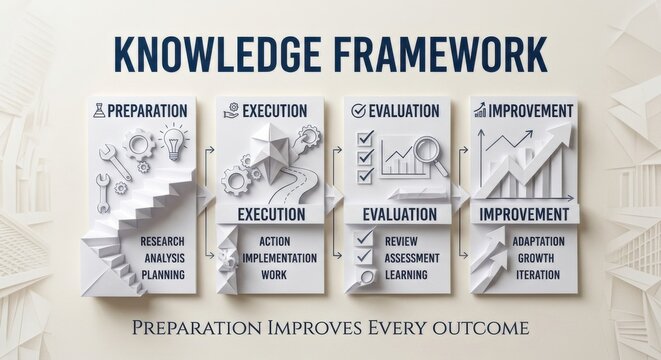 Knowledge Framework: A Visual Journey of Business Planning, Execution, Evaluation, and Improvement