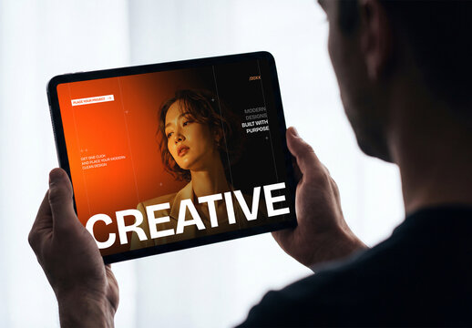 Digital Tablet Screen Mockup