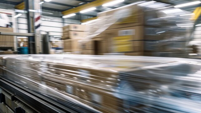 Highspeed shrinkwrap machine operation on unbranded boxes Canon EOS R5 35mm f4