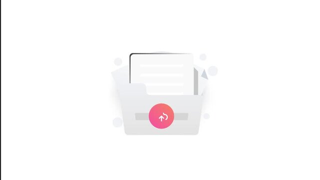 Empty State File Not Found Concept Animation Interface Motion Graphic