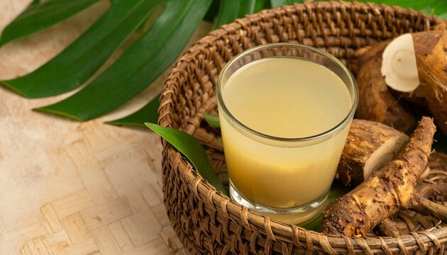 Fresh kava beverage prepared from ground kava roots and water