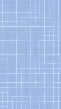 White Hand Drawn Grid Pattern on Blue Background, Vertical Looping Motion Graphic Video

