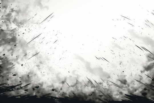 Zoom silhouette vegetation fireworks.