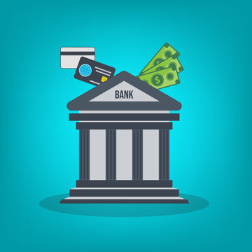 Credit Card Payment and Banking Finance Concept with Cash Currency
