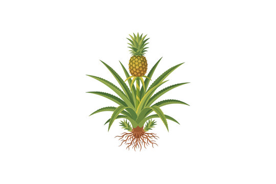 pineapple isolated on white background