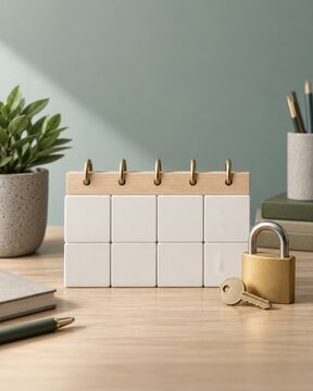 Calendar Promise Lock Studio Still Life