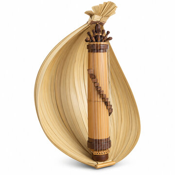 Traditional Indonesian Sasando String Instrument from Rote