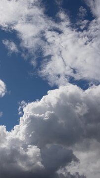 Dramatic Moving Clouds in a Beautiful Blue Sky &ndash; Time-Lapse