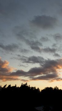 Moving Clouds Over Helsinki at Sunset &ndash; Time-Lapse