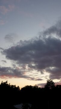 sunset in the clouds. Moving Clouds at Sunset &ndash; Time-Lapse