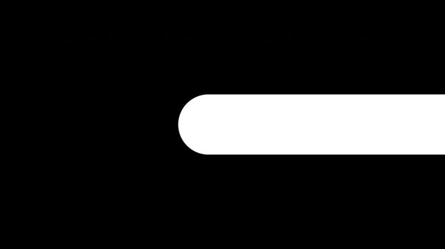 Search Bar Icon Animation With Bar Shape Zoom and Move Left To Right Clean White Loop Transparent Background