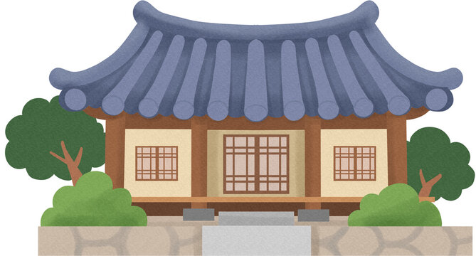 전통_전통 한옥_일러스트 ver.