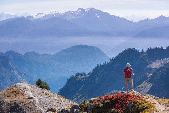 Hike in mountains