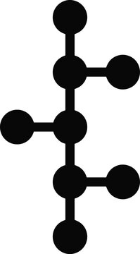 Timeline vector icon, connected nodes process roadmap, git branch structure diagram, network hierarchy workflow symbol