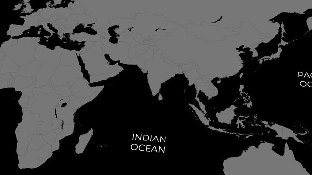 Indian Ocean Map, Asia Africa Australia Geography, World Ocean Location, Regional Map and Continental Navigation Illustration
35 Keywords