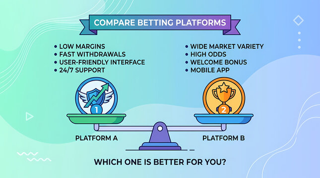 Comprehensive comparison chart for sports wagering websites evaluating key features such as withdrawal speed and payout margins to help individual players choose the most suitable service for