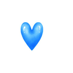 Fototapeta premium Blue heart 