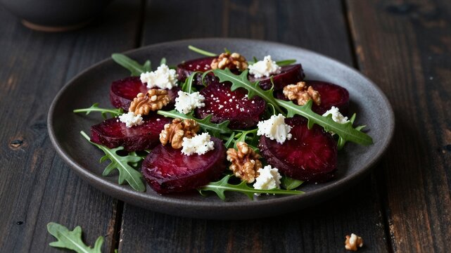 Roasted Beetroot Goat Cheese Salad