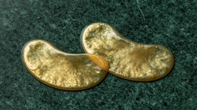Hydrogel Eye Patches On Marble