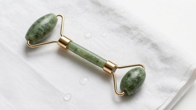 Jade Roller Green Stone Massager