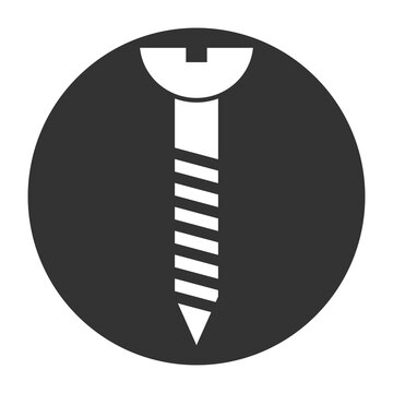 Screw bolt icon isolated on transparent background