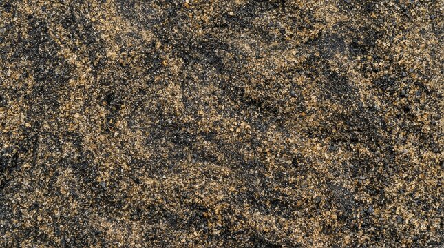 Detailed macro view of coarse sand texture background