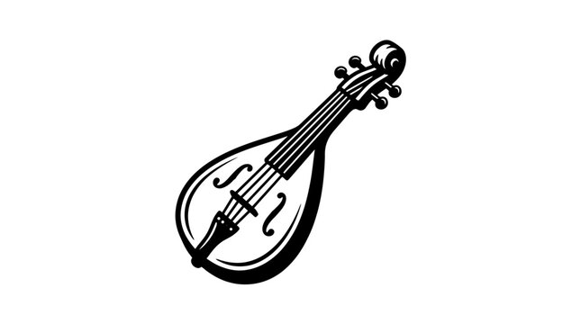 Mandolin or charango stringed instrument vector
