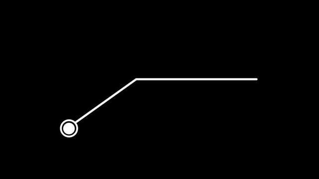Minimalist white callout title bar line graphic element for technical labeling