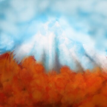 fire clouds bright clouds background