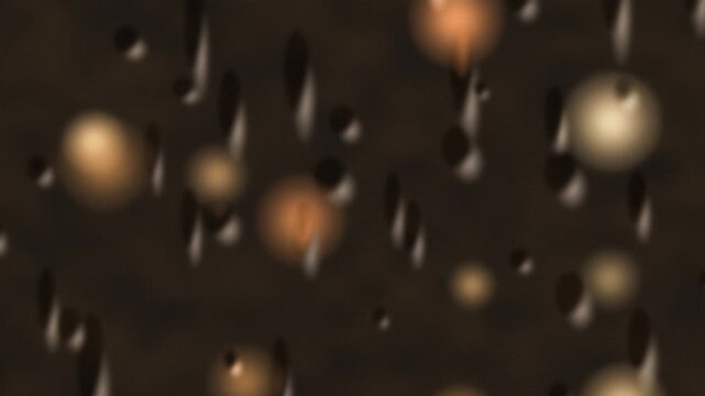 Abstract blurred lights on dark background. 2d animation