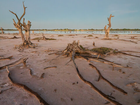 Sunrise at Lake Hawthorn, Mildura, Victoria