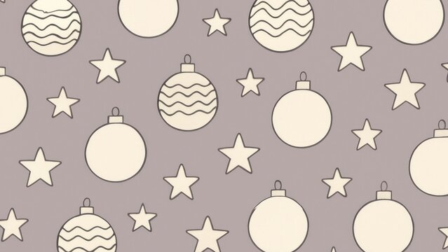 Festive ornament pattern wallpaper.