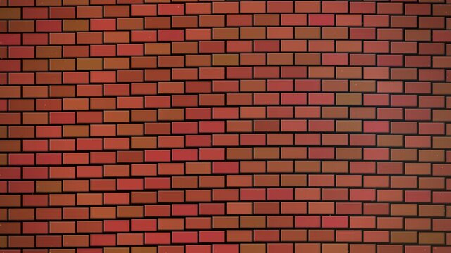 Dynamic Shifting Red Brick Wall Texture Loop Background