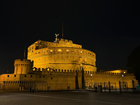 Castel Sant'Angelo Rome at night