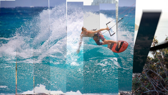 3D Striped Transitions