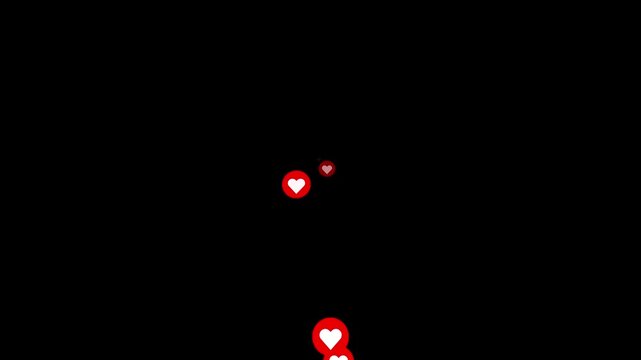 Social Media Emoji, Reactions Animation concept, love icon Emoji animation.