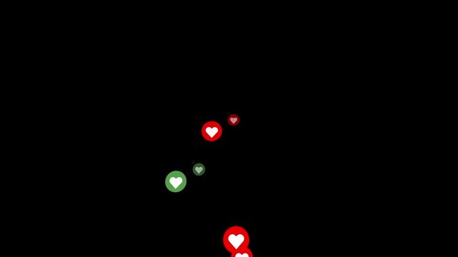 Social Media Emoji, Reactions Animation concept, love icon Emoji animation.