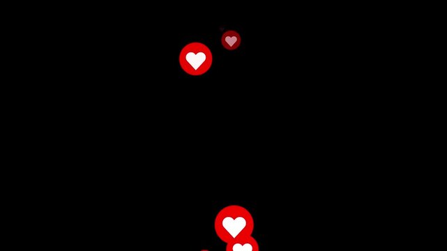 Social Media Emoji, Reactions Animation concept, love icon Emoji animation.