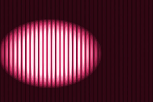 Classical Reeded Fluted Wall with Circular Moonbeam Spotlight Aperture Luxury Elegant Abstract Background