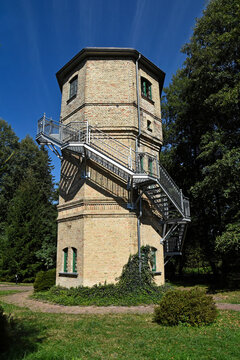 Railway water tower at Białowieża Towarowa station, Poland