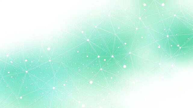 Soft Mint Digital Network with Floating Nodes and Light