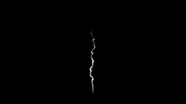 Thick Smoke Cloud on Black Background Cinematic 4K Overlay