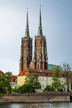 Cathedral of St. John the Baptist in Ostrow Tumski, Wroclaw, Poland.